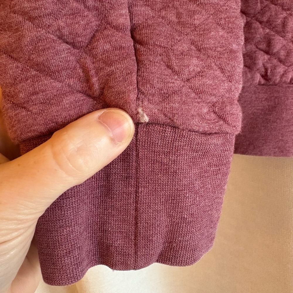 Patagonia Women's Quilted Cowl Sweater - Mauve - Picture 4 of 4